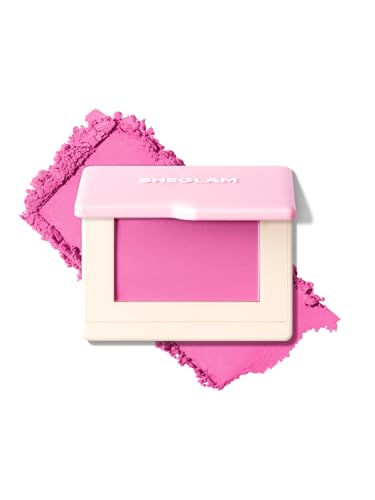 SHEGLAM Dream Touch Blush Blends Seamlessly Lightweight, Smooth, Blendable, Long-lasting Powder Blush-021 Don‘t Pink Twice