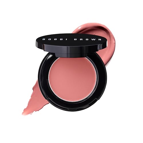 Bobbi Brown Pot Rouge | Multi-Use Cream Blush and Lip Tint | Dewy, Natural-Looking Flush for Cheeks and Lips | Mirrored Compact Travel-Size Face Makeup Blusher, Powder Pink, 0.13 Ounce