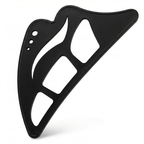 All-in-One Silicone Makeup Stencil Tool, Smudge Free Makeup Pad (Black)