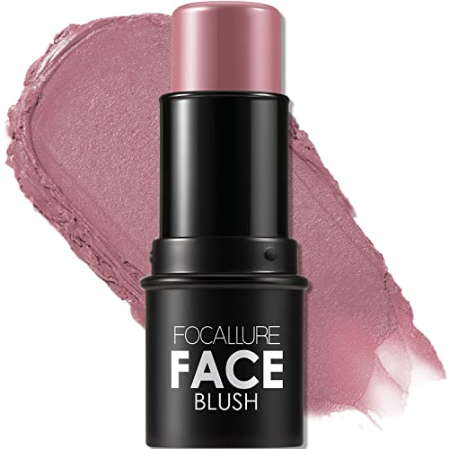 FOCALLURE Cream Blush Makeup,Buildable Blush Stick for Cheeks,Matte and Dewy Finish,Long Wearing,Easy Application,Lightweight Multi Stick,DUSTY ORCHID — Manufacturer product photo