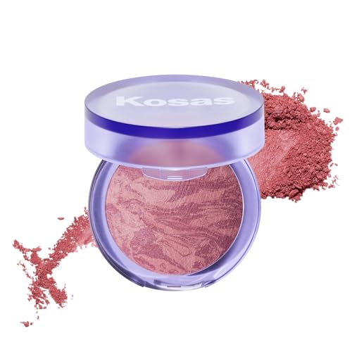 Kosas Blush Is Life Talc-Free Baked Powder Blush for Face, PinkyBrown Mauve