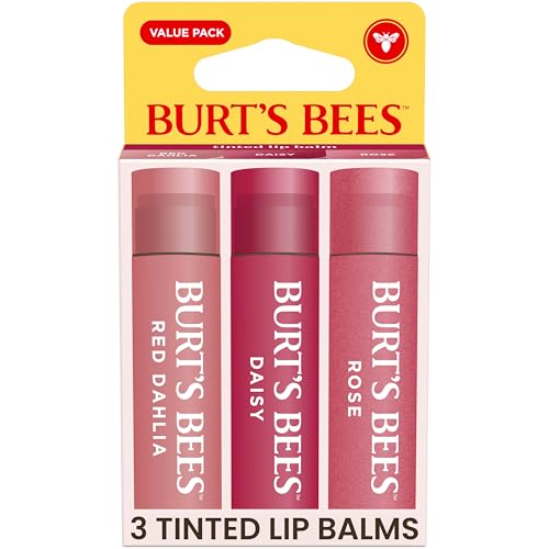 Burts Bees Tinted Lip Balm Value Pack, 0.15 oz., 3 Tubes