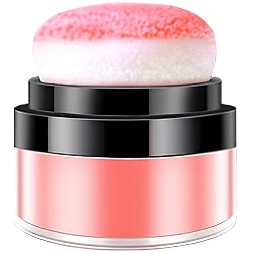 TOVINANNA Loose Powder Blush with Puff, Cushion Makeup for Cheeks